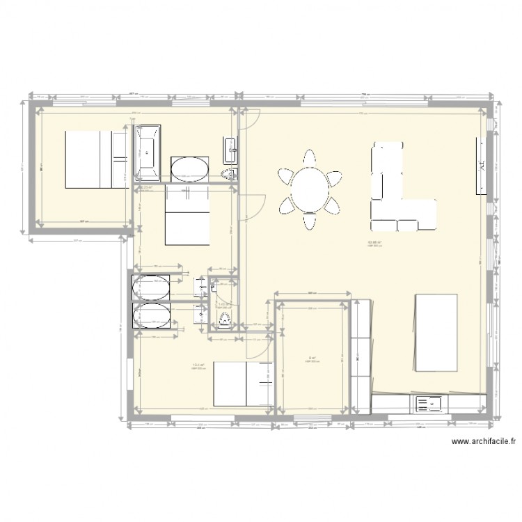 maison projet. Plan de 0 pièce et 0 m2