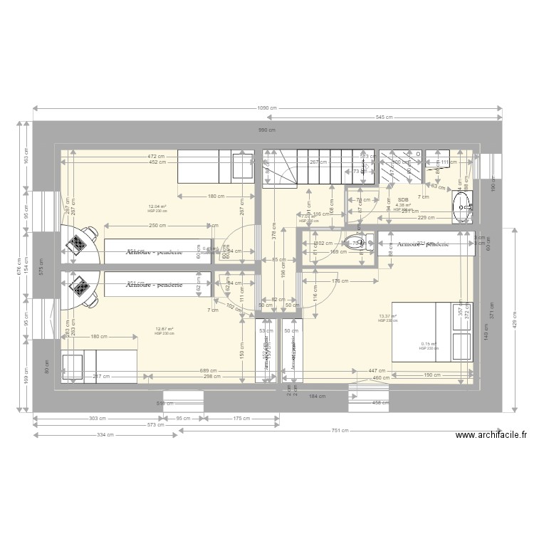 ANAIS BAT1 ETAGE V3 2018 05 05 V2. Plan de 0 pièce et 0 m2