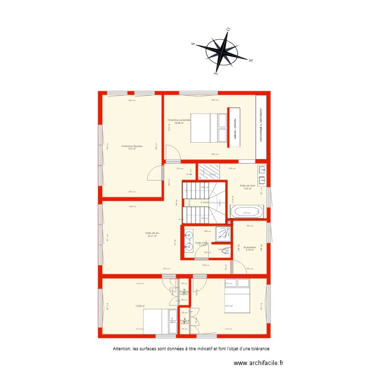 BI 2669 étage côté. Plan de 0 pièce et 0 m2