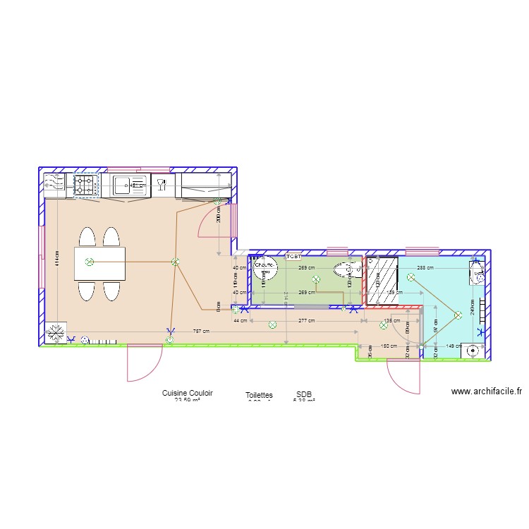 le Pible équipé. Plan de 0 pièce et 0 m2