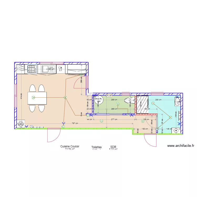 le Pible &eacute;quip&eacute;. Plan de 