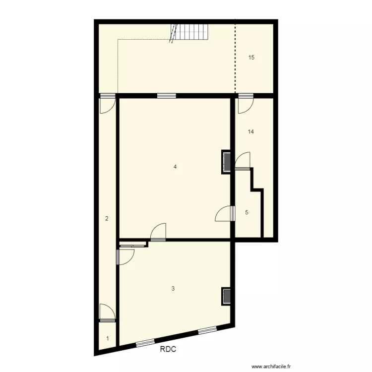 174335 LOUVET. Plan de 