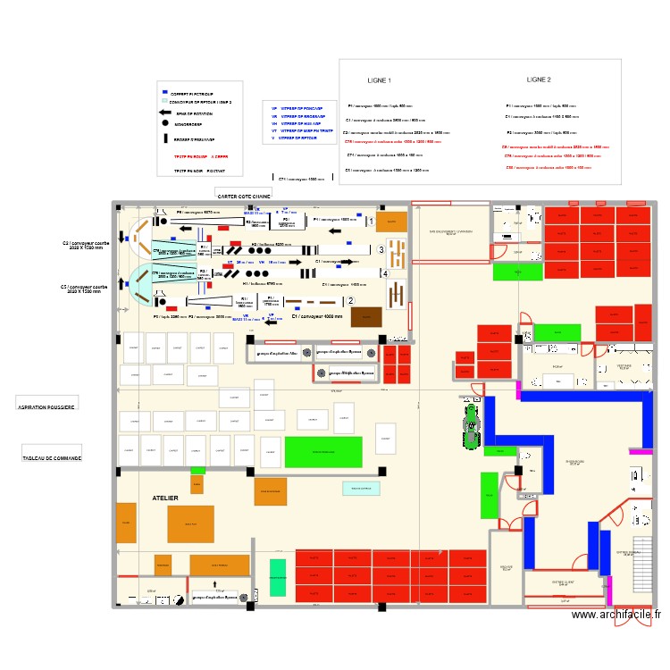 plan complet avec meubles 30/12/2022 V2. Plan de 18 pièces et 896 m2