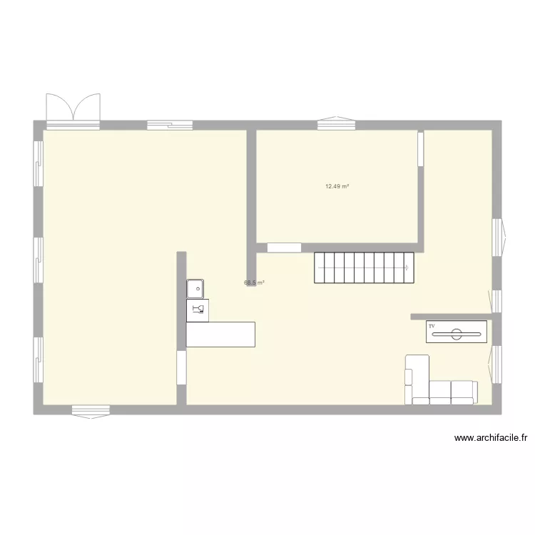 PROJET AGRANDISSEMENT nouveau. Plan de 