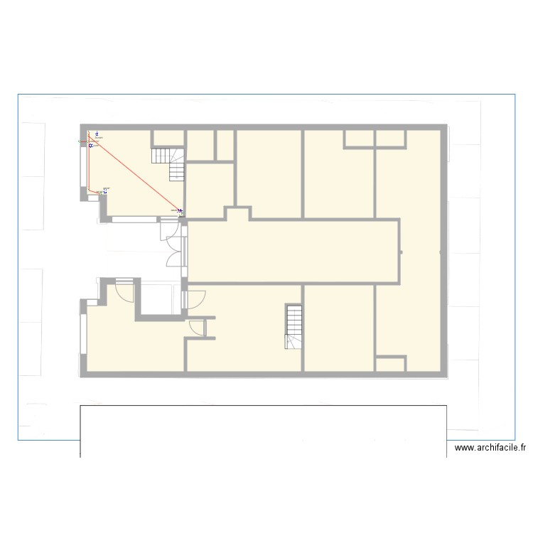 Rez de Chaussé. Plan de 0 pièce et 0 m2