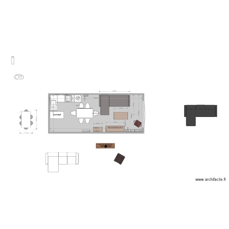 valberg 5 MEUBLES WESTMOUNT CANAPE BUT. Plan de 0 pièce et 0 m2