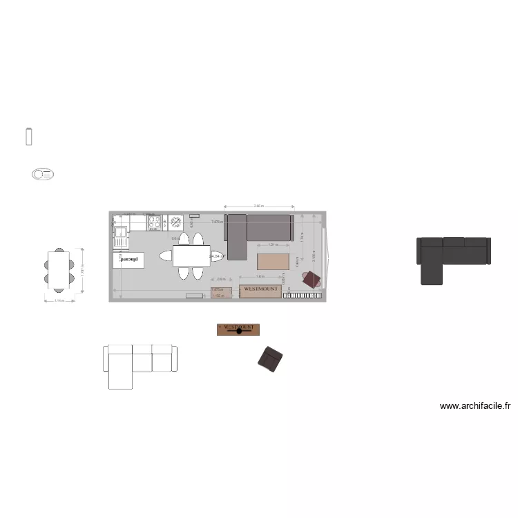 valberg 5 MEUBLES WESTMOUNT CANAPE BUT. Plan de 