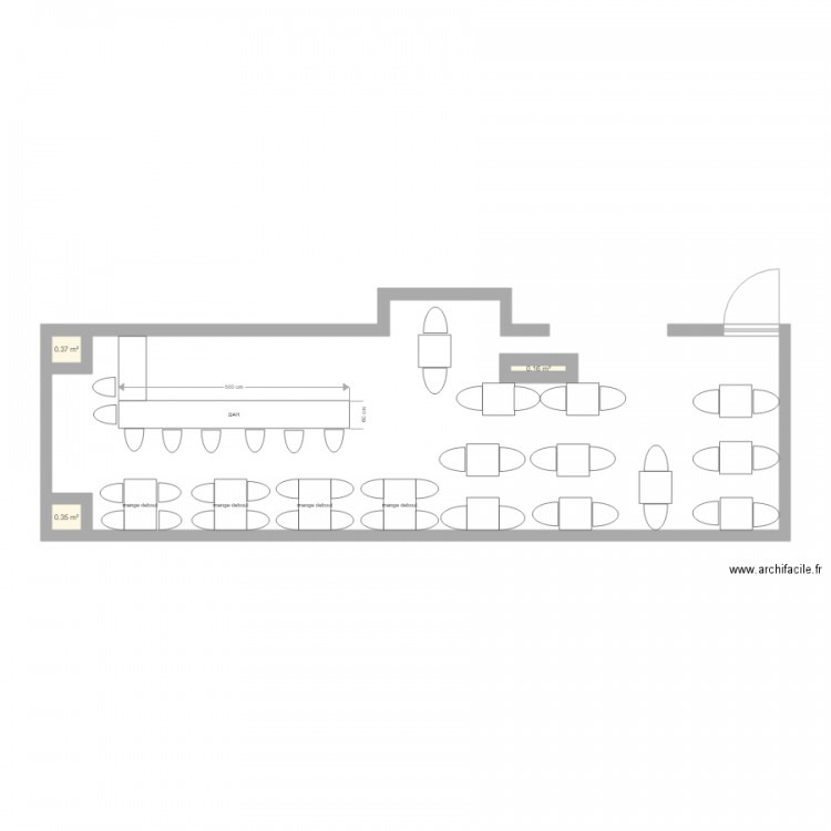 RESTAURANT DON PAPA LOBORDE. Plan de 0 pièce et 0 m2