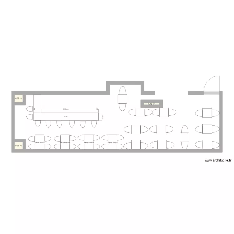 RESTAURANT DON PAPA LOBORDE. Plan de 