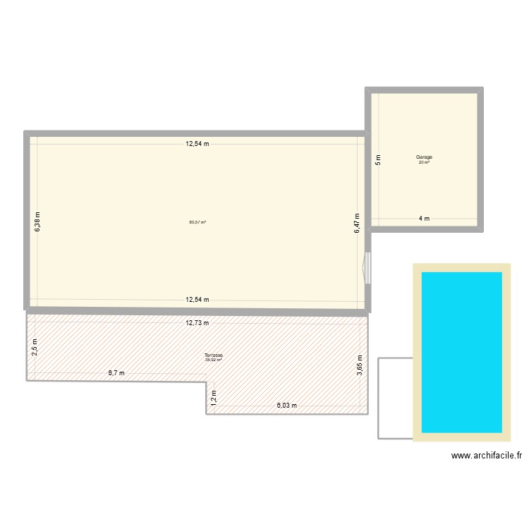 TignV2. Plan de 3 pièces et 139 m2