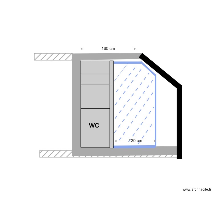 elevation sdb . Plan de 0 pièce et 0 m2