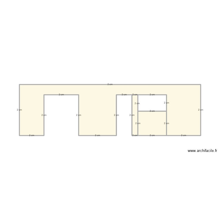 tricot elevation. Plan de 4 pièces et 19 m2