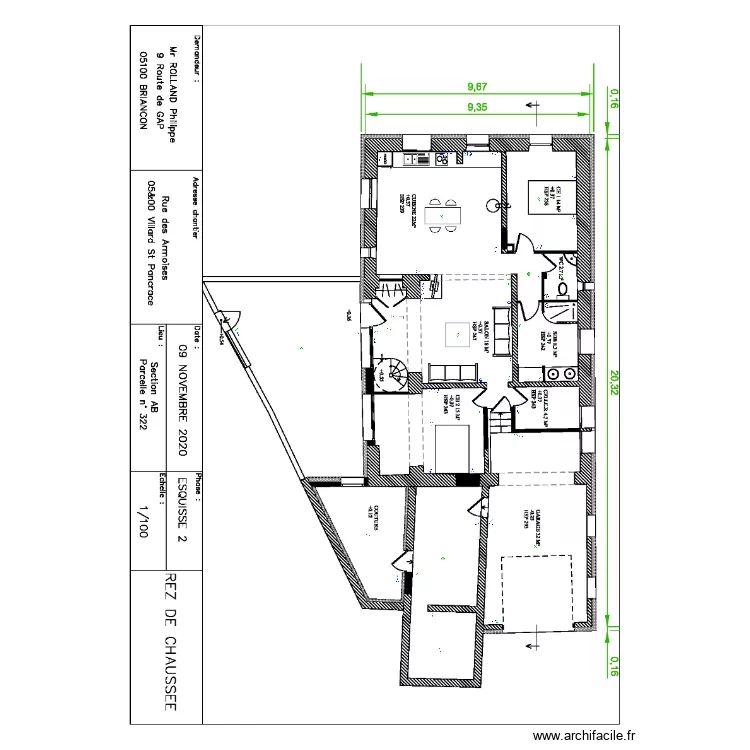 rdc rolland. Plan de 0 pièce et 0 m2