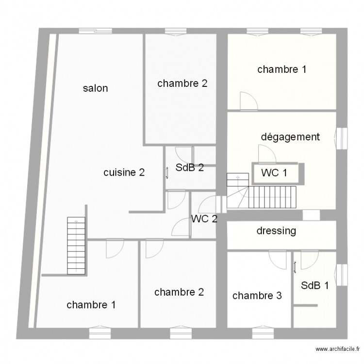 dejonghe 1er Etage. Plan de 0 pièce et 0 m2