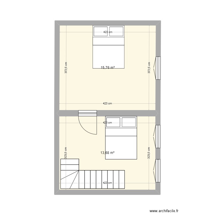 LE MERRER(étage). Plan de 0 pièce et 0 m2