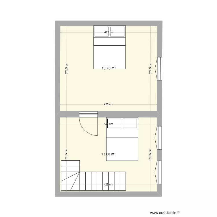 LE MERRER(&eacute;tage). Plan de 
