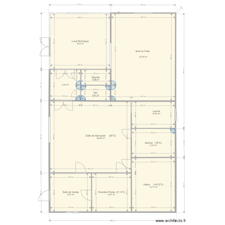 GENDRE Nathalie projet. Plan de 10 pièces et 143 m2