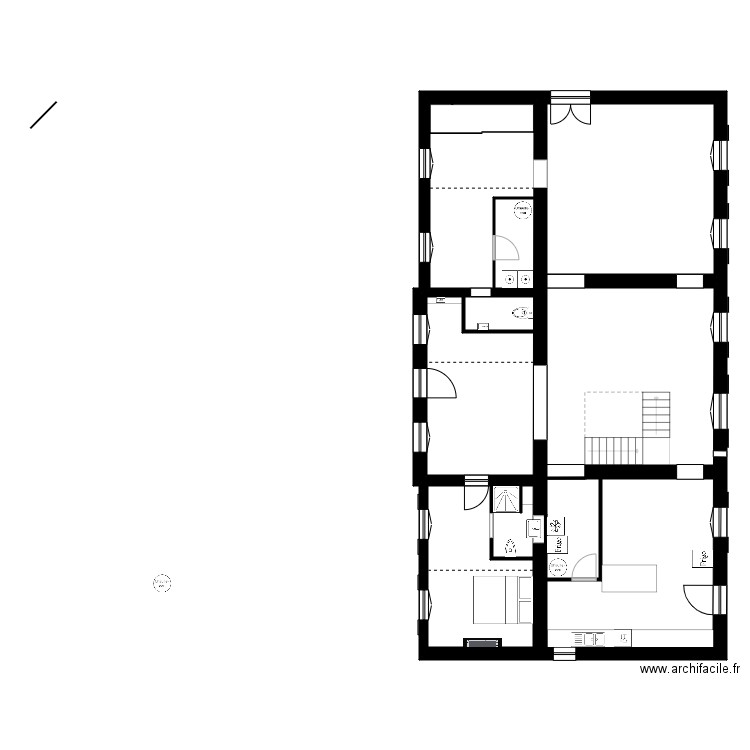 Casa del Parroco version 7. Plan de 0 pièce et 0 m2