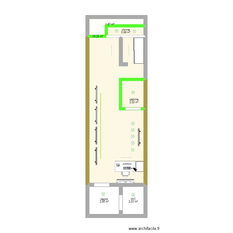 caballero st paul. Plan de 0 pièce et 0 m2