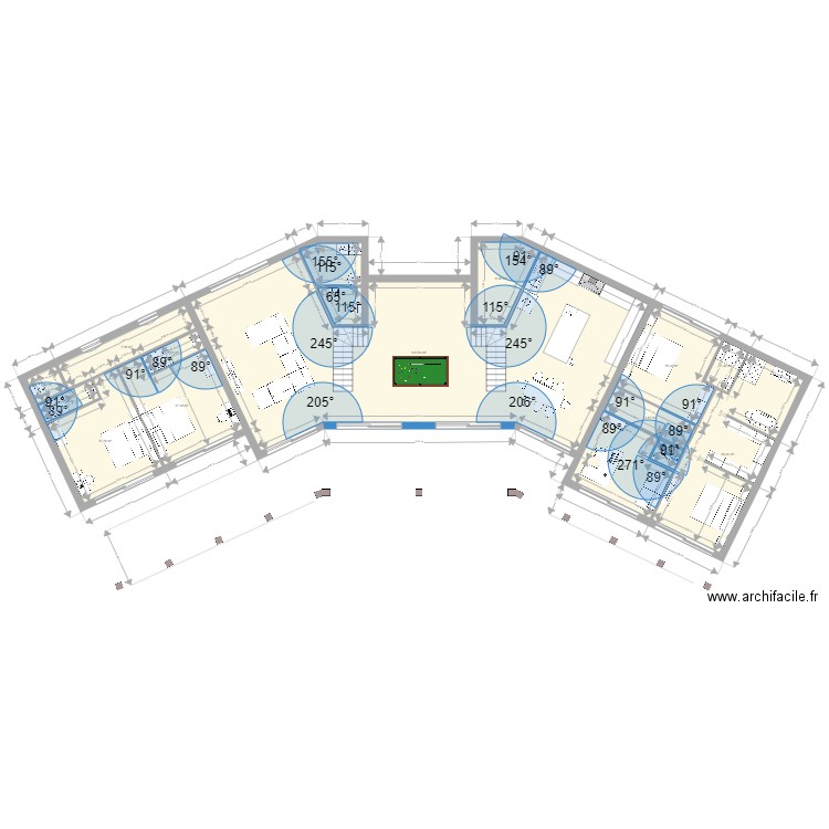 TAHITI XXL F6. Plan de 31 pièces et 935 m2