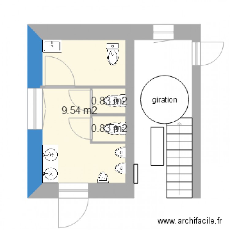 sanitaire du SEJ 3. Plan de 0 pièce et 0 m2