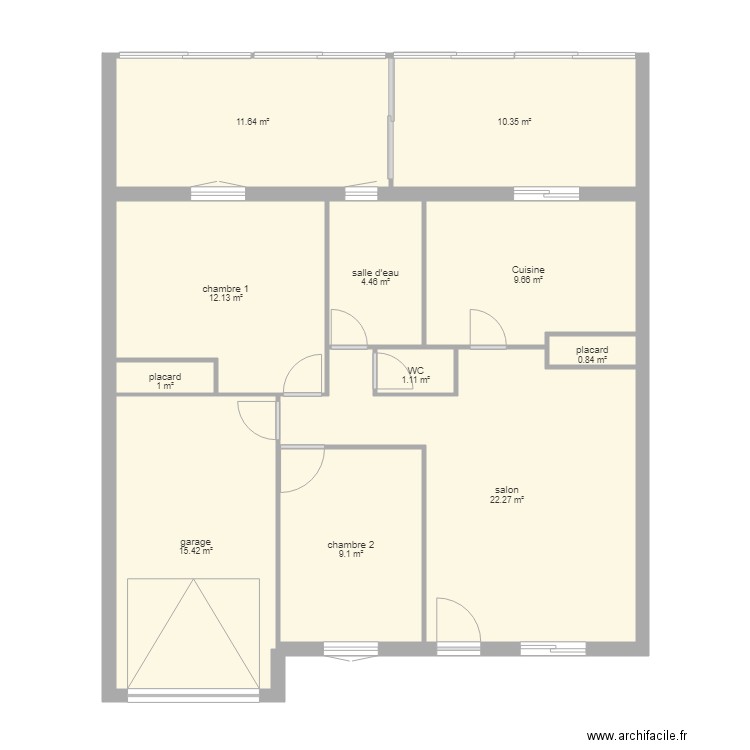 maison Roseraie. Plan de 0 pièce et 0 m2