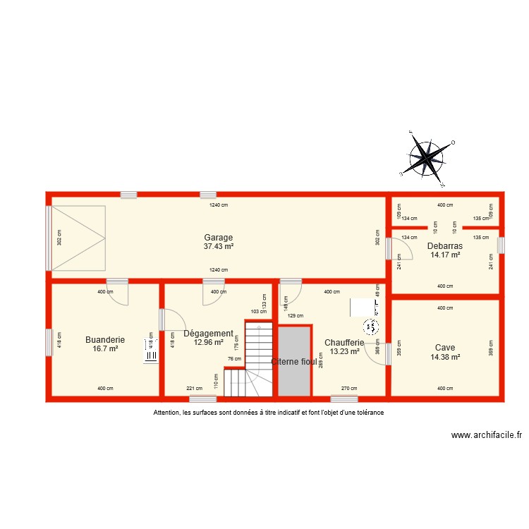 BI 5295 SOUS SOL côté. Plan de 0 pièce et 0 m2