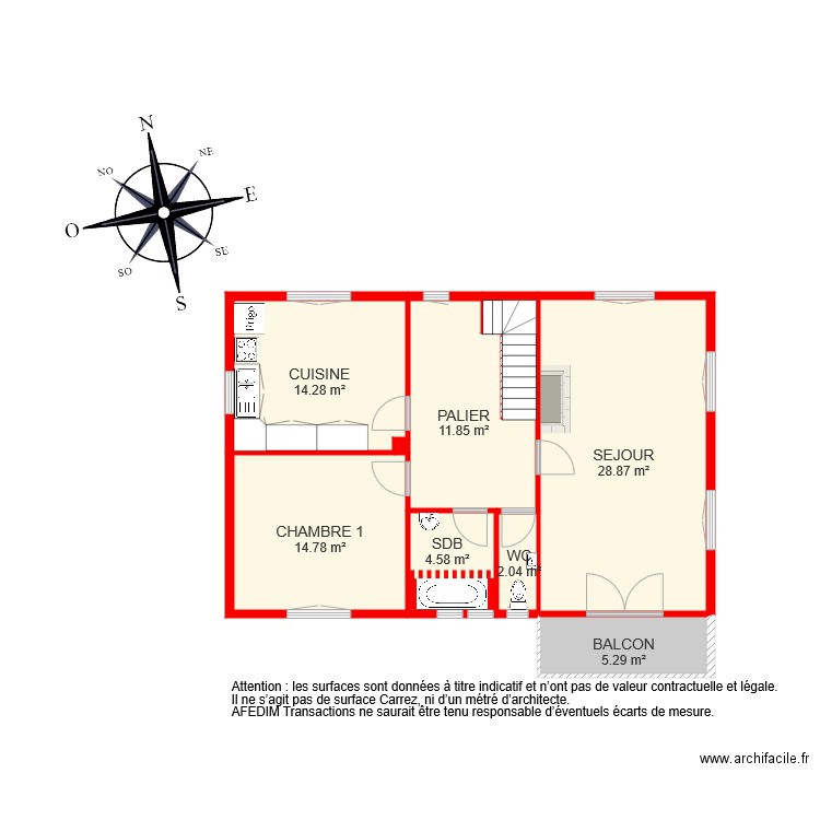 BI 5105 ETAGE 1 2. Plan de 0 pièce et 0 m2