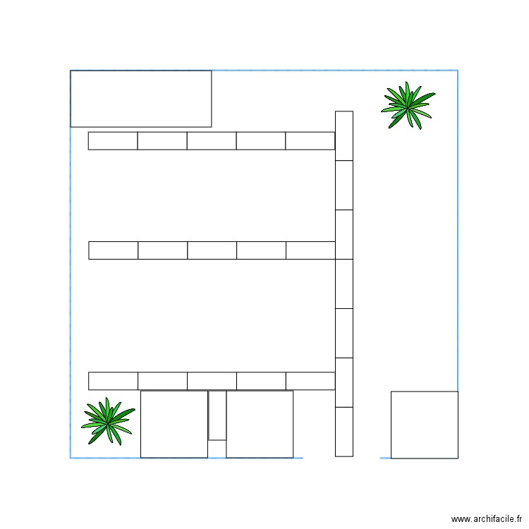 Potager. Plan de 0 pièce et 0 m2