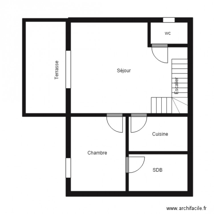 COQUART 1ETG APPT. Plan de 0 pièce et 0 m2