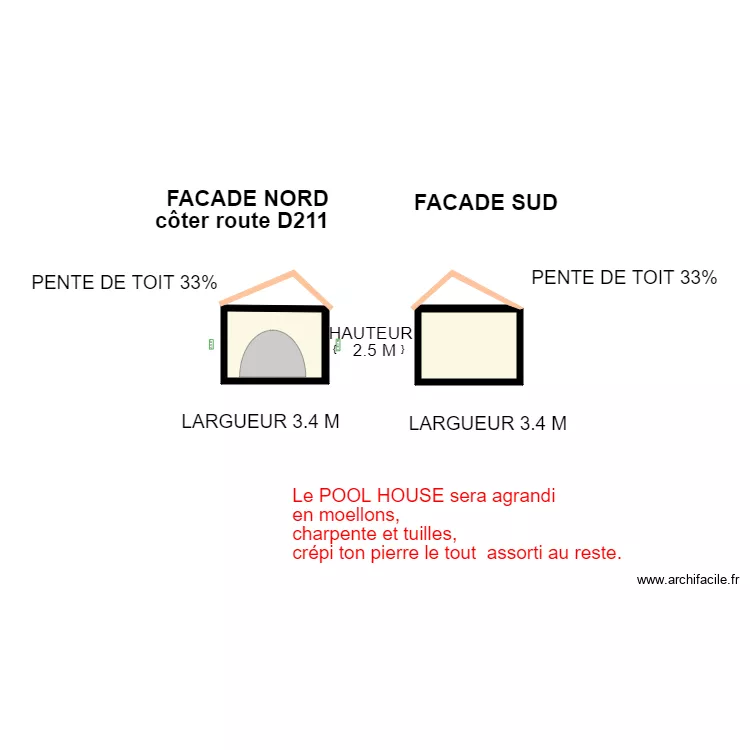 plan face sud nord 2. Plan de 