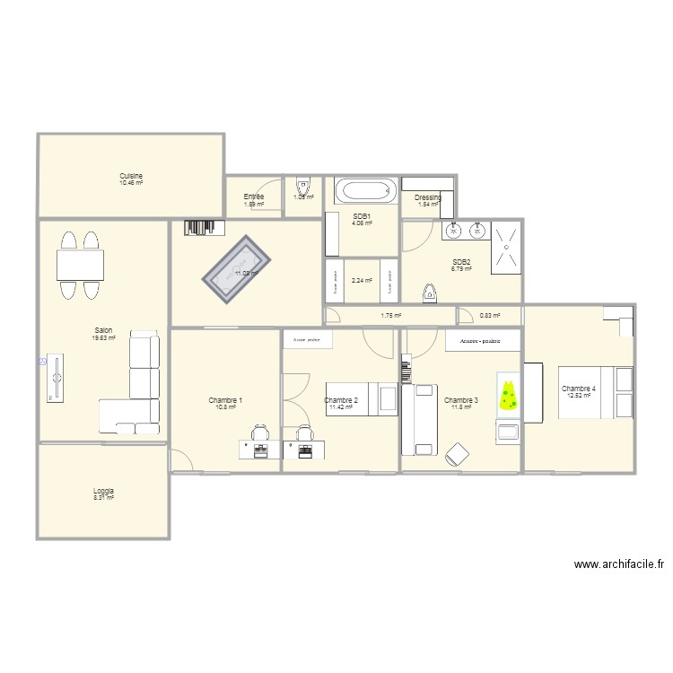Appartement Rc. Plan de 0 pièce et 0 m2