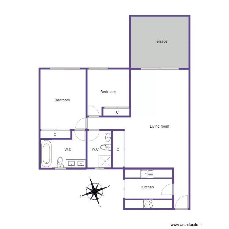 recoleta bloque 5 3B. Plan de 