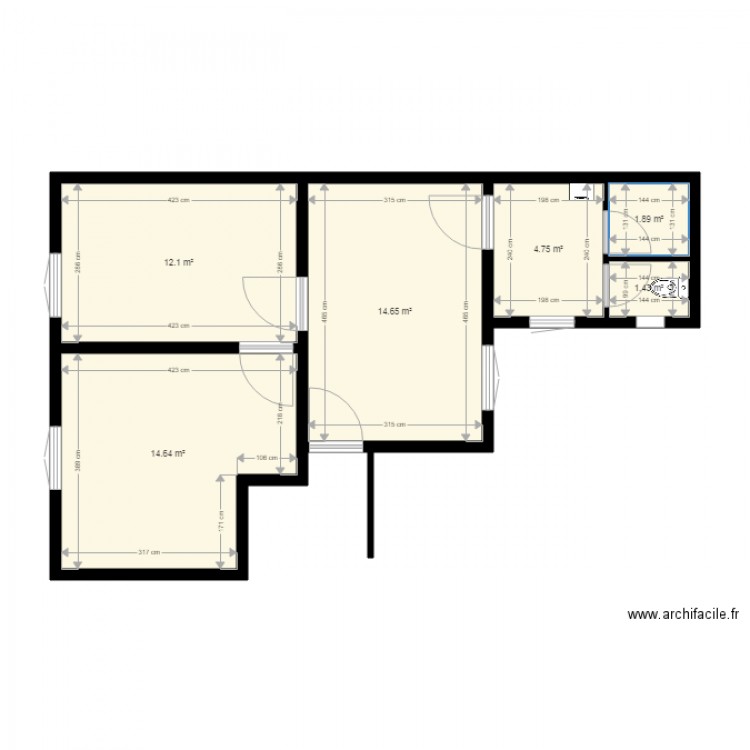 Appartement G3. Plan de 0 pièce et 0 m2
