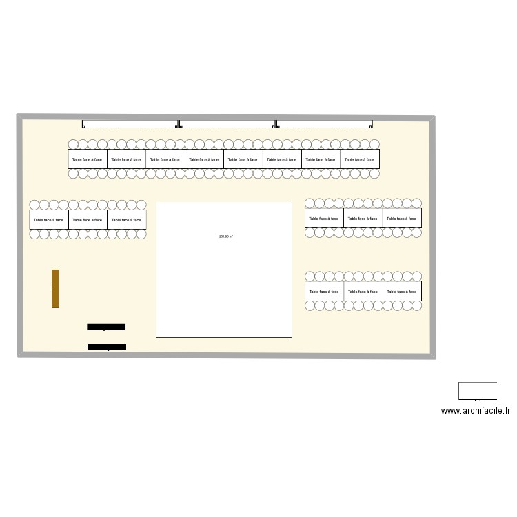 Liza Félix. Plan de 1 pièce et 252 m2