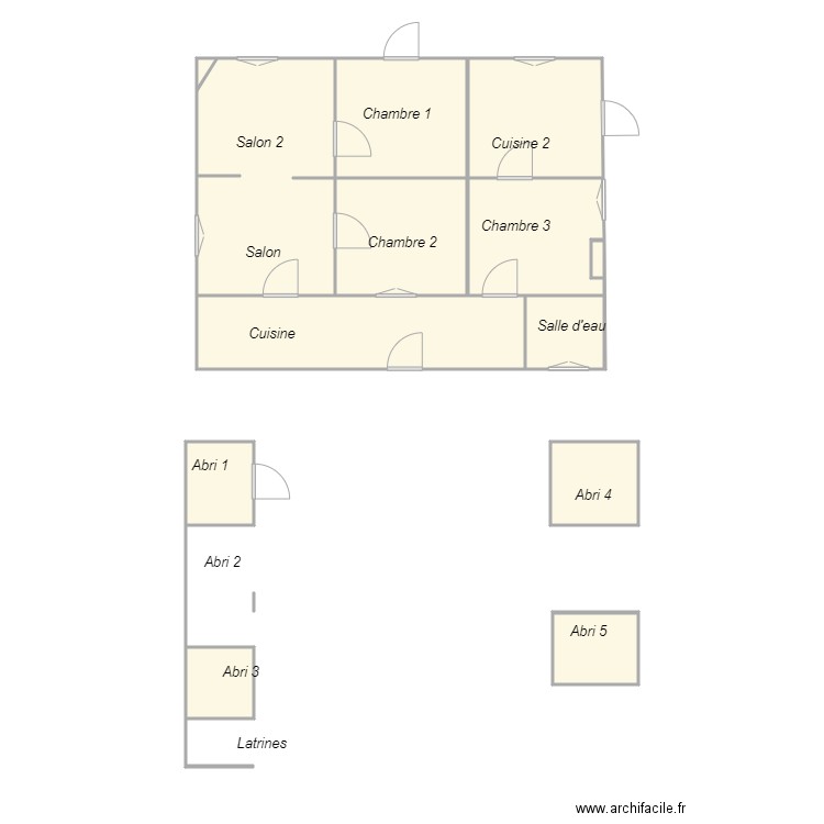 Croquis MILHAS. Plan de 0 pièce et 0 m2