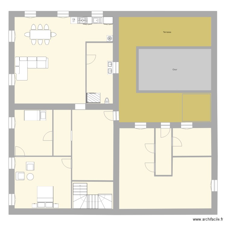 Verdun RDC Lucas Morgane rdc 1er. Plan de 24 pièces et 519 m2