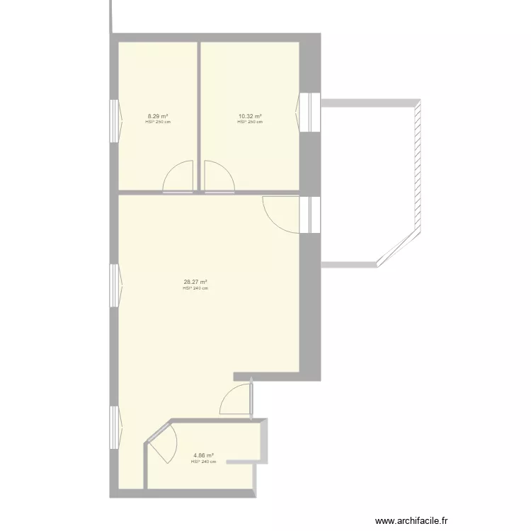 Appart Besac 2. Plan de 