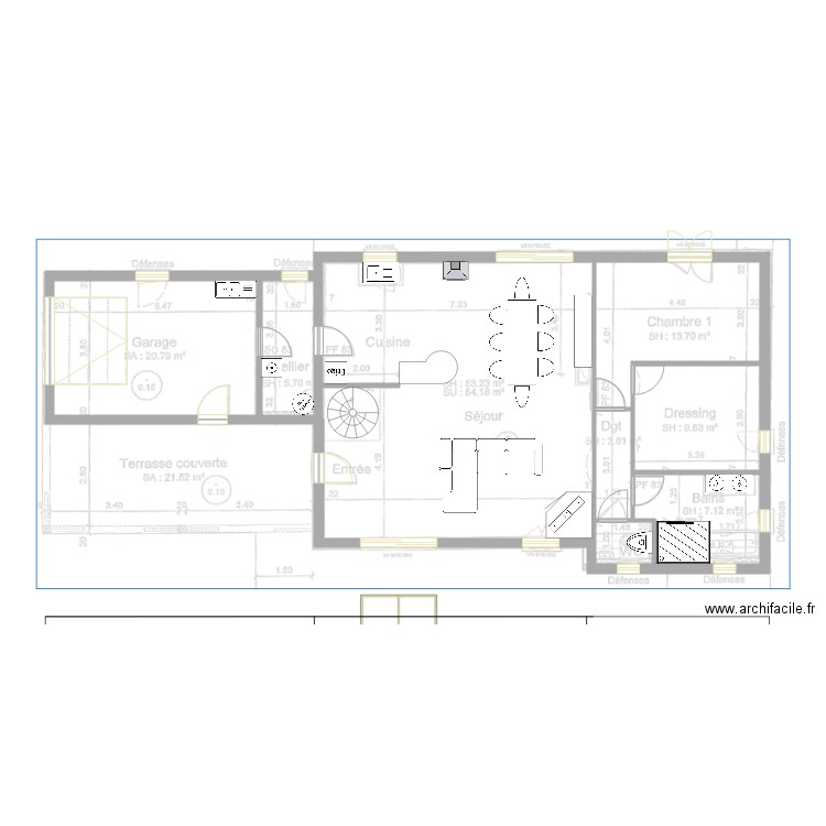 Rdc. Plan de 0 pièce et 0 m2