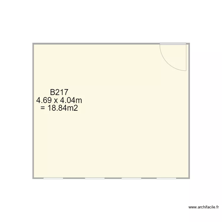B217 84Grenelle. Plan de 