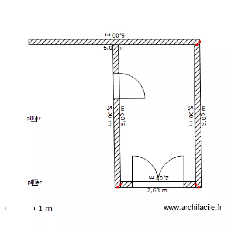 abri jardin. Plan de abri jardin. Plan de