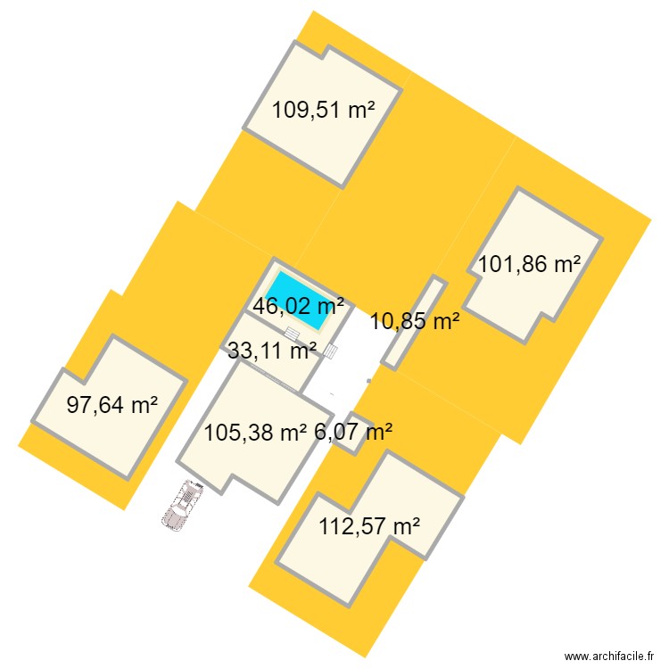 New_house_1. Plan de 9 pièces et 623 m2