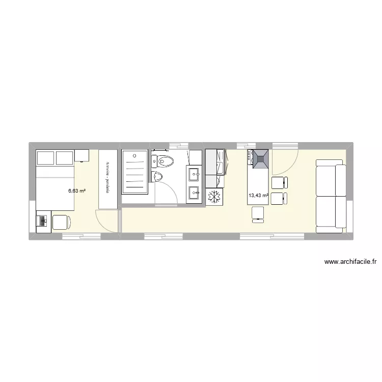 MODULE  10 X 3 = 30 M2......... Plan de 
