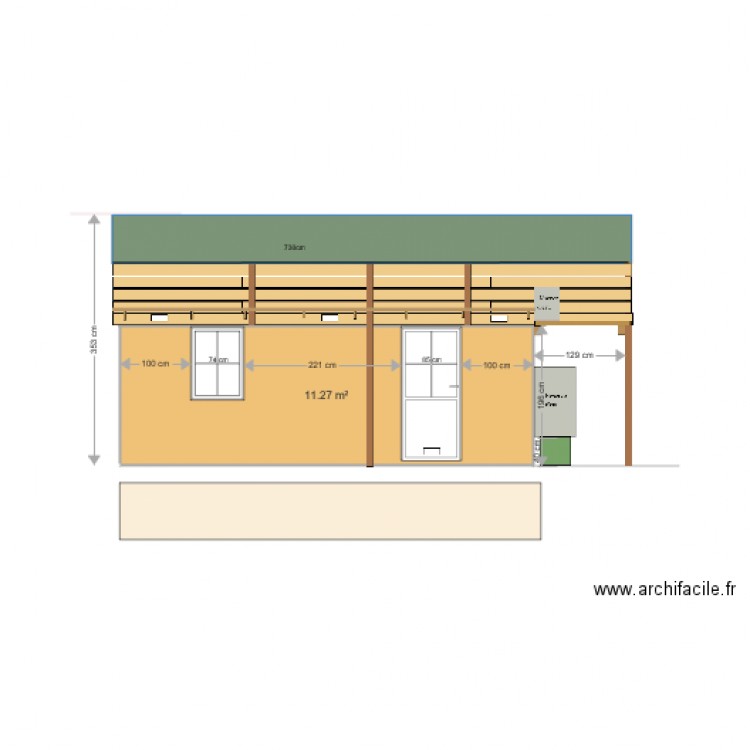 Façade Garage 09. Plan de 0 pièce et 0 m2