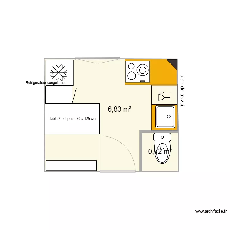 bobillot_cuisine. Plan de 