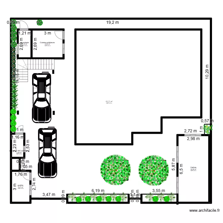 Lindsey  2. Plan de 14  et 486 m²