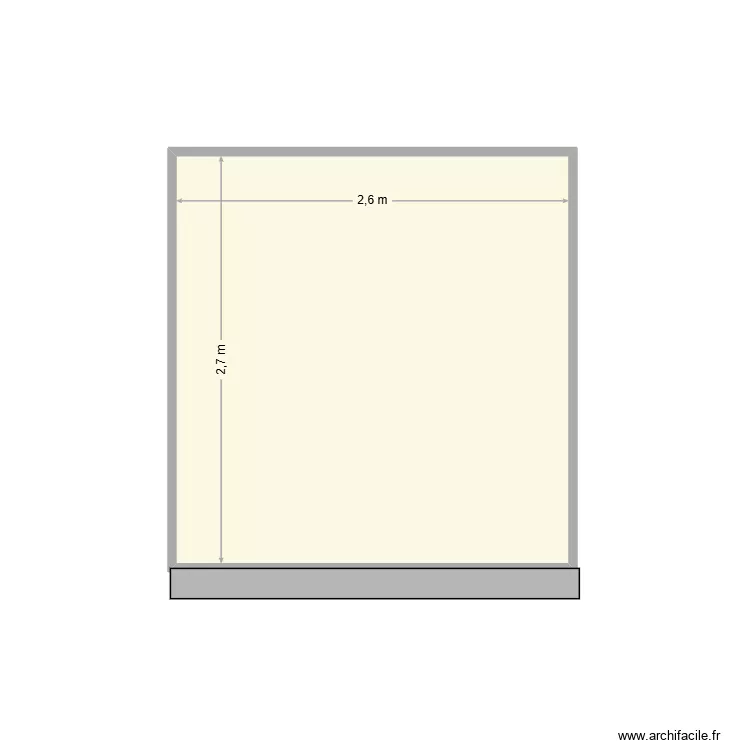 PC cuisine - mur 5. Plan de 1 et 7 m² PC cuisine - mur 5. Plan de 1 et 7 m²