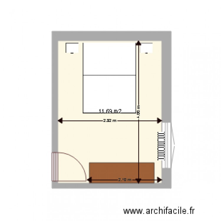 Chambre 3. Plan de 0 pièce et 0 m2