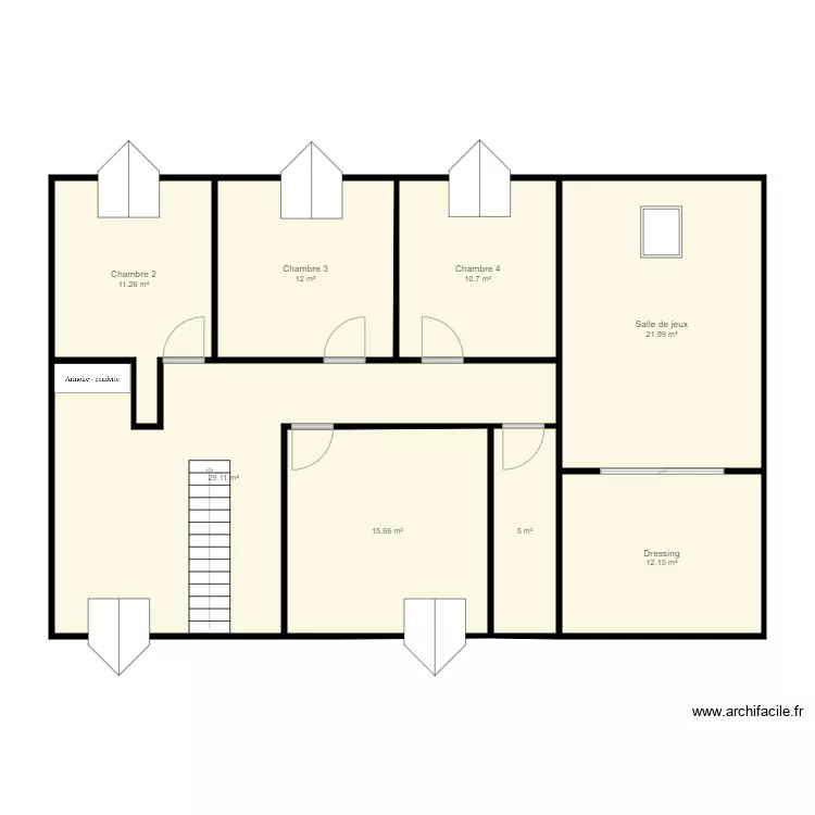 Projet étage Sentier du parc. Plan de Projet étage Sentier du parc. Plan de