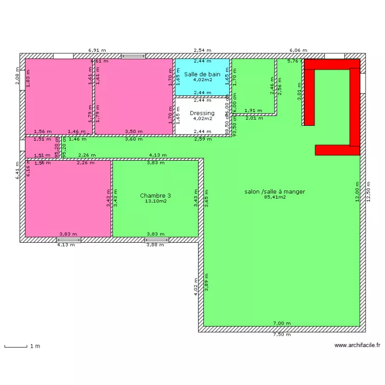 maison. Plan de 